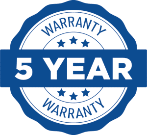 5 Year Warranty