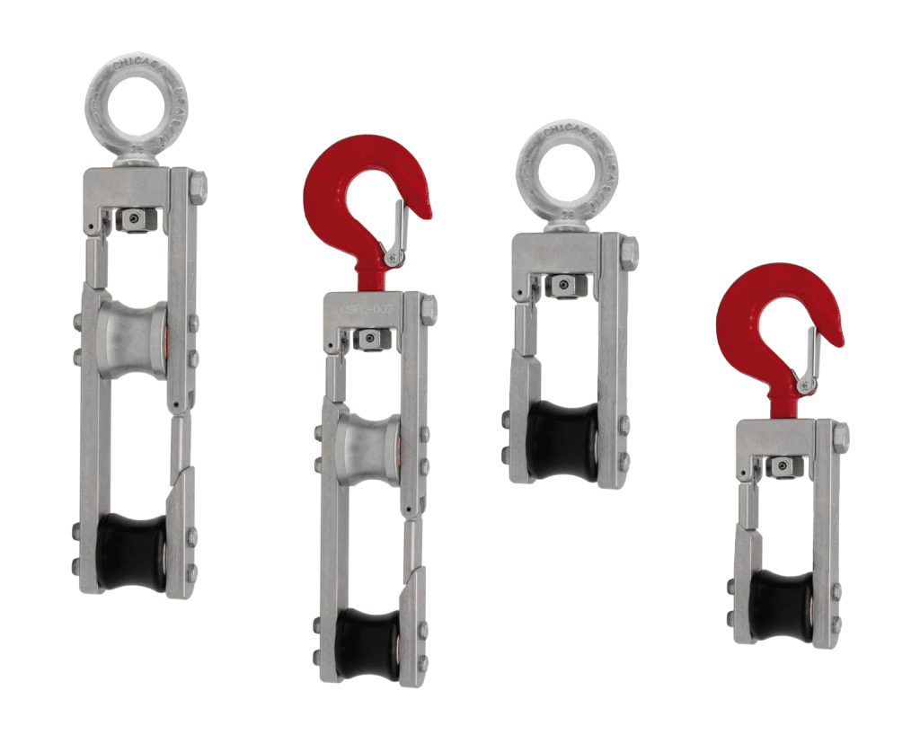 Fiber Lift Block — 500 lb-Rated Fiber Installation Roller