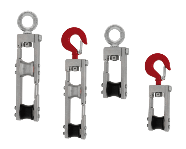 Fiber Lift Block — 500 lb-Rated Fiber Installation Roller